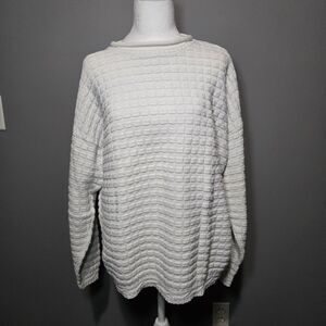 Carriage Court Made in the USA White VTG Womens‎ Sweater Size L